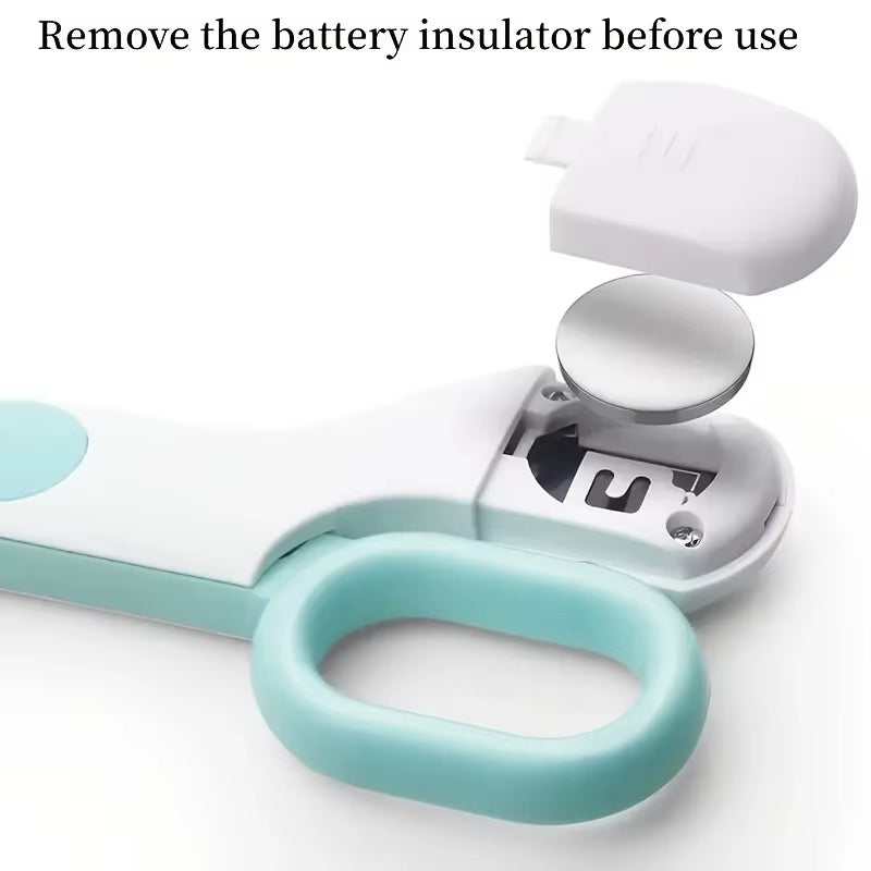 LED Pet Nail Clipper with Blood Line Light - Safety Shield for Kittens/Small Dogs, Stress-Free & Non-Slip Grip